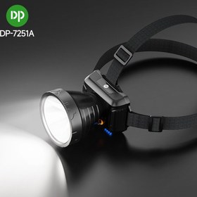 تصویر چراغ قوه پیشانی هدلایت شارژی DP.LED DP-7251A DP.LED Light DP-7251A Headlight