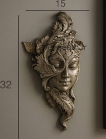 تصویر دیوارکوب پلی استر طرح ماسک بالماسکه 