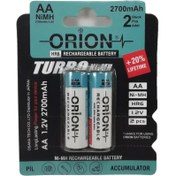 تصویر باتری قلمی قابل شارژ اوریون 2700mAh دوتایی مارک ORION 