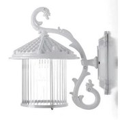 تصویر چراغ دیواری افرا مدل گرین لایت رنگ سفید 