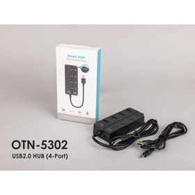 تصویر هاب 4 پورت USB اونتن مدل OTN-5302 Onten OTN-5302 USB2.0 Hub