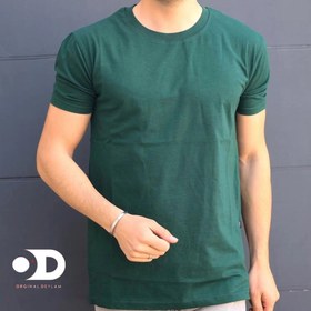 تصویر تیشرت لش لانگ بیسیک مردانه سبز کله قازی - 3XL Plain Green Carpet T Shirt