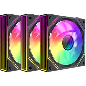 تصویر فن کیس گیم مکس GAMEMAX FN12 S3IR Black 