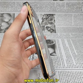 تصویر قاب گوشی iPhone Xs Max آیفون طرح الکتروپلیتینگ ژله ای شفاف اورجینال یونیک کیس Unique Case محافظ لنز دار مشکی کد 146 