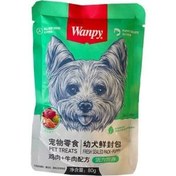 تصویر پوچ سگ ونپی طعم جگر وزن ۸۰ گرم 