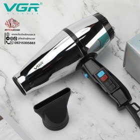 تصویر سشوار حرفه ای وی جی آر (VGR) مدل V - 466 سشوار نقره ای