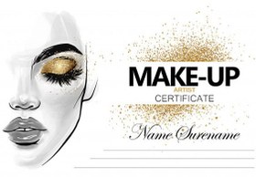 تصویر گواهینامه آرایشگری – Makeup artist certificate beauty school diploma 