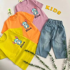 تصویر تیشرت شلوارک پسرانه لی طرح استیج 