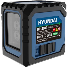 تصویر تراز لیزری دو خط نور سبز هیوندای مدل HP-208G 