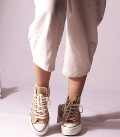 تصویر Beige platform converse 