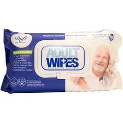 تصویر دستمال مرطوب دافی مدل Adult Wipes بسته 100 عددی ا Dafi Adult Wipes 100pcs دستمال کاغذی