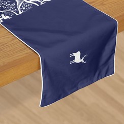 تصویر رانر مخمل، مستطیل، آسترکشی و قیطان دوزی، کد: R135-24 