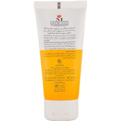 تصویر ضد آفتاب رنگ بژ روشن مناسب پوست خشک 50میل مدیلن MEDILANN SUNSCREEN SPF 50 DRY