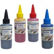 تصویر جوهر برادر Brother برند اسکای 100 سی سی سری 4 رنگ 