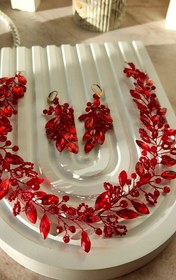 تصویر ریسه موی زنانه با مارکیز رزین وست گوشواره 