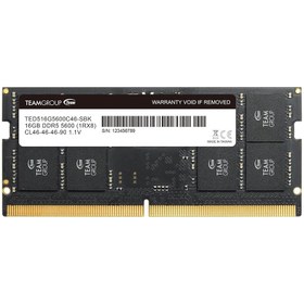 تصویر رم لپ تاپ تیم گروپ مدل Elite DDR5 5600Mhz CL46 ظرفیت 16 گیگابایت TEAMGROUP Elite DDR5 16GB 5600Mhz CL46 Laptop Ram