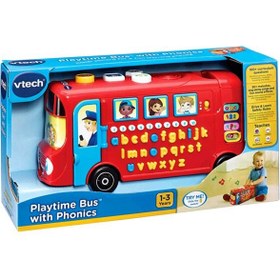 تصویر اتوبوس پی‌تایم با اسباب‌بازی فونیک 83.8x25.4x8.9 سانتیمتر برند vtech Paytime Bus With Phonics Toy 83.8x25.4x8.9cm