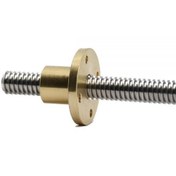 تصویر لید اسکرو 1 متری T10 به همراه مهره / Lead Screw Tr10X8 with nut 1000mm 