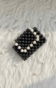 تصویر کیف کارت مرواریدی طرح شنل 