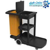 تصویر ترالی نظافت درب دار 