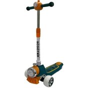 تصویر اسکوتر تاشو سه چرخ موزیکال کودکان طرح لوکوموتیو 