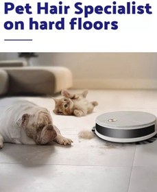 تصویر ربات جاروبرقی LIGHT 'N' EASY، جاروبرقی رباتیک - خاکستری LIGHT 'N' EASY Robot Vacuum, Self-Charging Robotic Vacuum Cleaner, Robot Vacuum Self Emptying, No App, No Wifi, Good for Pet Hair, Hard Floor