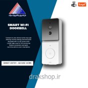 تصویر زنگ درب تصویری WiFi هوشمند Tuya برند Moes مدل SC060-WCB2 MOES Tuya Smart WiFi Video Doorbell Camera 2-way Audio Intercom Outdoor Wireless Door Bell Night Vision