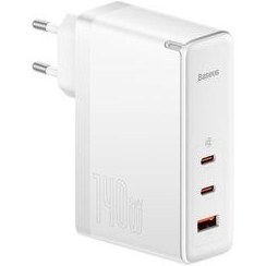 تصویر شارژر دیواری 3 پورت بیسوس مدل GaN5 Pro CCGP100201 140W Baseus GaN5 Pro CCGP100201 140W 3-Port Quick Wall Charger