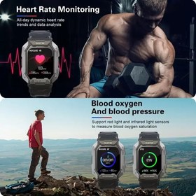 تصویر ساعت هوشمند مدل c20 اصلی و اورجینال ضدآب 5Atm مخصوص شنا و غواصی smartwatch c26 wwaterproof swimming 5atm 50 meter