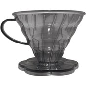 تصویر دریپر قهوه V60 پلاستیکی - قهوه ساز چکه‌ای 