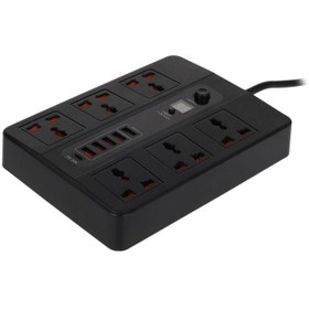 تصویر چند راهی و پاور سوکت 6 پورت 