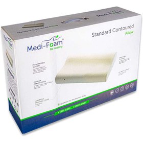 تصویر بالش طبی مدی فوم موج دار سایز متوسط Medi Foam Wave Medical Pillow M