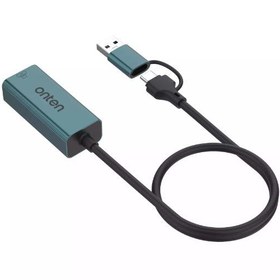 تصویر تبدیل USB 3.0/USB-C به Lan اونتن مدل +Onten USB 3.0/USB-C to Gigabit Adapter UE106 