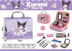 تصویر ست کیف میکاپ لوازم آرایشی سایه براش گیاهی لاک کرومی 