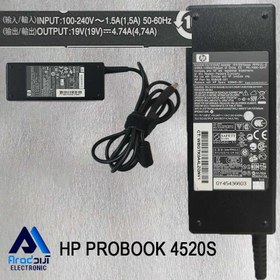تصویر آداپتور اصلی لپ تاپ اچ پی 4520S 