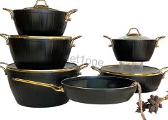 تصویر سرویس قابلمه اویز مدل ویولا ۱۱ پارچه گرانیتی 