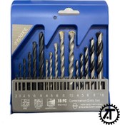 تصویر ست مته 16 عددی بروک |چوب|آهن|دیوار| 