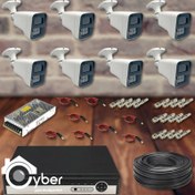 تصویر پک دوربین مداربسته ۸ کانال ۵ مگاپیکسل دید در شب رنگی مدل BM6-56LF 