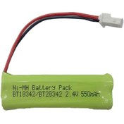 تصویر باتری تلفن بیسیم 2.4 ولت مدل BT18342/BT28342 