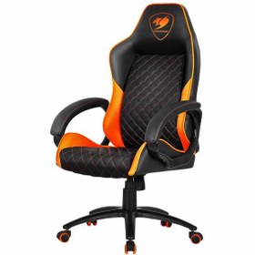 تصویر صندلی گیمینگ Cougar مدل Fusion Cougar Gaming Chair Fusion, 120Kg Weight Capacity, Height Adjustment, Metal 5-Star Base - Black