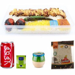 تصویر پک ویژه چلو جوجه کباب ران مخصوص 