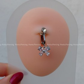 تصویر پیرسینگ ناف فیک 