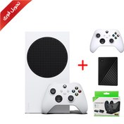 تصویر خرید کنسول XBOX Series S با هارد 1 ترابایت + 2 دسته اضافه + پایه شارژ دابی + فول گیم انتخابی | پک کاربران حرفه ای | تحویل فوری | 18 ماه گارانتی تعویض 