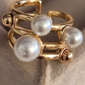 تصویر انگشتر مدل مرواریدی 