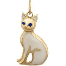 تصویر آویز گربه(میناکاری) 