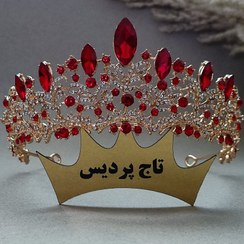 تصویر تاج عروس قرمز کد۱۴ 