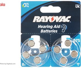 تصویر باتري سمعک رايوواک مدل PR44 بسته 8 عددي ا Rayovac PR44 Hearing Aid Battery Pack Of 8 Rayovac PR44 Hearing Aid Battery Pack Of 8