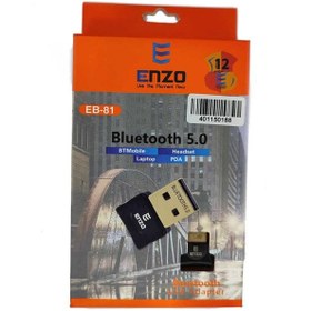 تصویر دانگل بلوتوث ورژن 5.0 انزو ENZO مدل EB-81 BLUETOOTH 5.0 EB-81