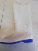 تصویر چکمه ایمنی سفید(42و44) ساق بلند مواد نو شهپر 