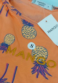 تصویر تیشرت نخی زنانه منگو طرح دار - اسمال S / ۱۵۵۰۰۰ T-shirt Mango